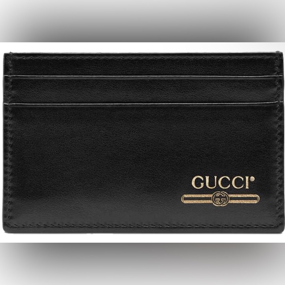 🔥 Gucci Black&Gold Cardholder - Picture 1 of 3
